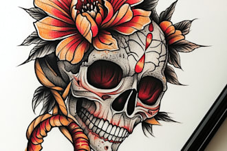 do unique customized realism tattoo design