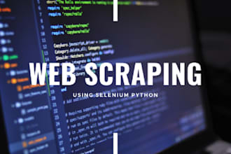 make bot for data scraping and website ai uipath automations via selenium python