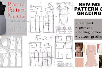 be your sewing pattern maker and grading for any type of garment suit and cloth