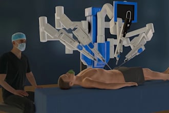 do high quality 3d robotic surgery animation and medical product explainer video