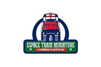 design inventive espace train miniature logo