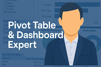 creat profesonal excel dashboard and pivot table