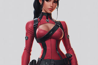 do game character art, 2d game character art