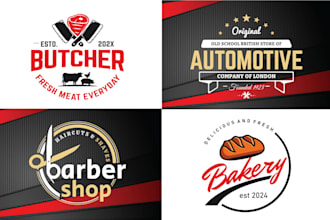 do retro, vintage or hipster business logo design