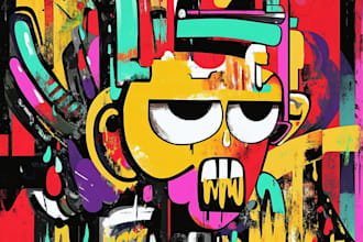 do illustration expresionism art, graffity, abstract
