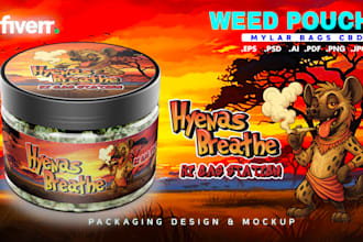 design jar label,weed pouch,mylar bags and cbd product label