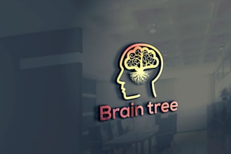 design neuro, brain, pharmacy, clinics and sciences logo