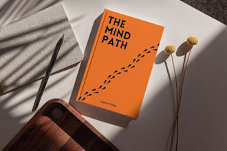 design a minimalist self improvement book cover book cover graphic designers