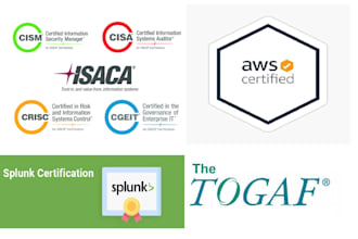 help you pass isaca cism cisa crics aws togaf and splunk