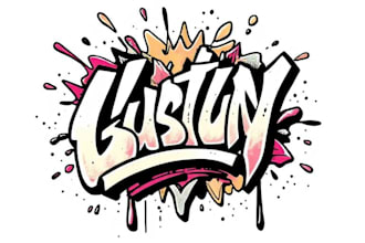 draw custom logo graffiti or doodle art for your business