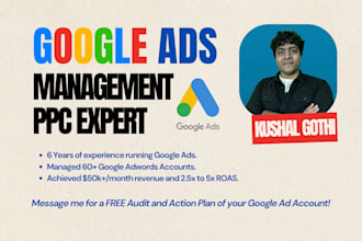 be your google ads manager and setup your PPC campaign