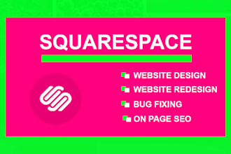 be your squarespace expert to design, redesign, build, edit squarespace website