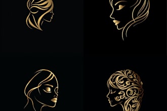 design luxury fashion,beauty,boutique logo with copyrights