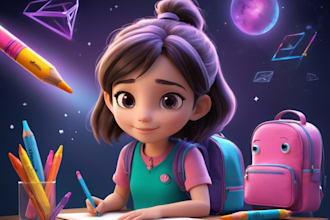 design children book illustration and cover children story book illustration
