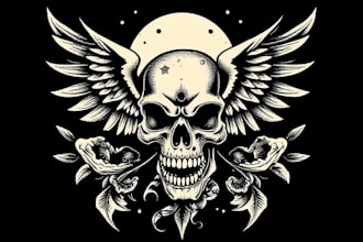 do traditional or old school style tattoo design