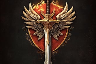 design medieval, fantasy, rpg gaming logo