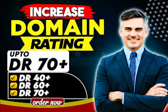 increase ahrefs domain rating dr 70 using high authority dofollow seo backlinks