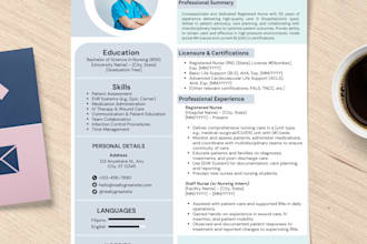 design a resume to help you present your career portfolio