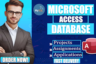 develop ms access database assignments and projects