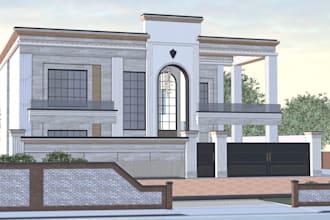 create sketchup 3d models and architectural rendering