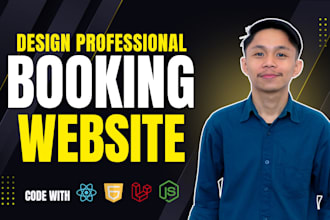 develop a professional booking website for your business