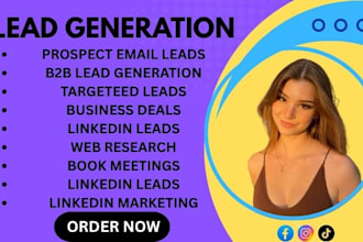 lead generation, linkedin lead, prospect list, email list cold email marketing