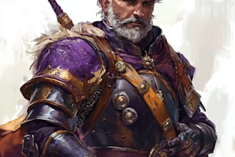 draw dnd character art and dnd character art