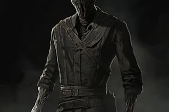 design a best dark horror character art illustration