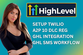 do gohighlevel integration twilio setup register a2p 10dlc sms automation
