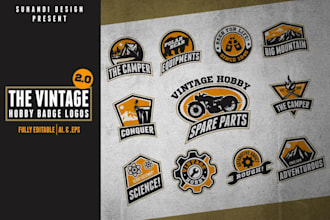 do skull rider vintage logo design of motorcycle garage