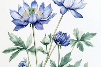 illustrate fruit, plant, or anything in digital watercolor