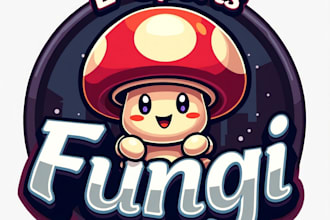 design high quality esport mushroom mascot logo with my fastest delivery