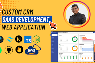 crate custom CRM, saas, web portal development with mern stack expertise
