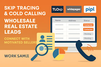 skip trace, cold call seller leads for real estate investors