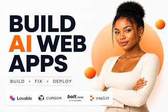 build, fix or improve ai web app with lovable, bolt, replit, cursor, base44 etc