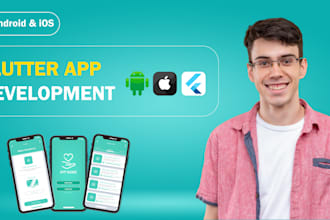do android app , ios app , desktop app as flutter app developer