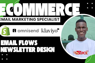setup your shopify omnisend flows, design omnisend klaviyo email template flows