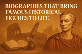write biographies of famous historical figures