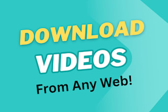 scrape the images and videos into downloadable content