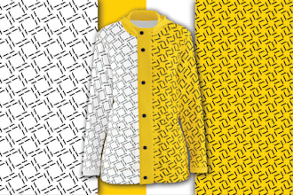 design unique seamless monogram patterns design for your clothing brand
