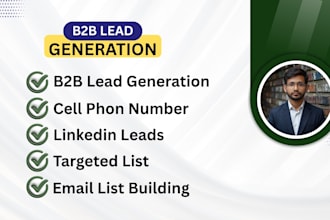 b2b lead generation cell phone number targeted lead linkedin leads prospect list