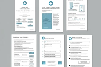 write hospital , healthcare policy for tjc, jci, iso, who compliance