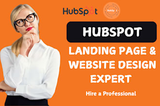 hubspot landing page and website design certified expert