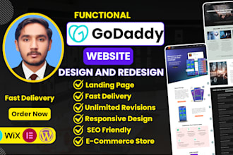 design a stunning lead capture landing page on godaddy and wordpress