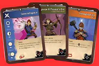 design custom game cards, poker cards, board game, tcg that tell your story