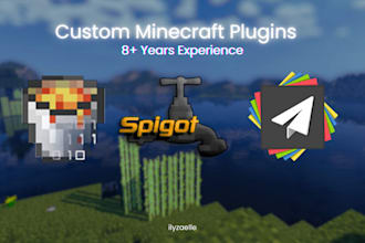 develop a custom minecraft plugin bukkit, spigot, paper