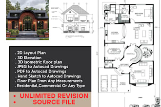 do floor plan, house plans, cad drawing, architectural and construction