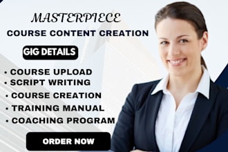 online course content, ppt, kajabi, thinkific course, coaching program course
