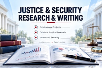 do criminology assigned projects, criminal justice research, homeland security