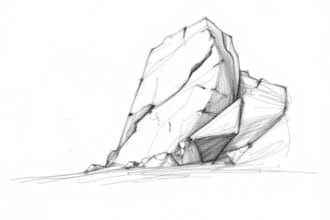 draw rough pencil sketch